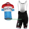 Fietskleding (Fietsshirt + Korte Koersbroek) 2018 Quick-Step Floors Luxemburgs kampioenschap